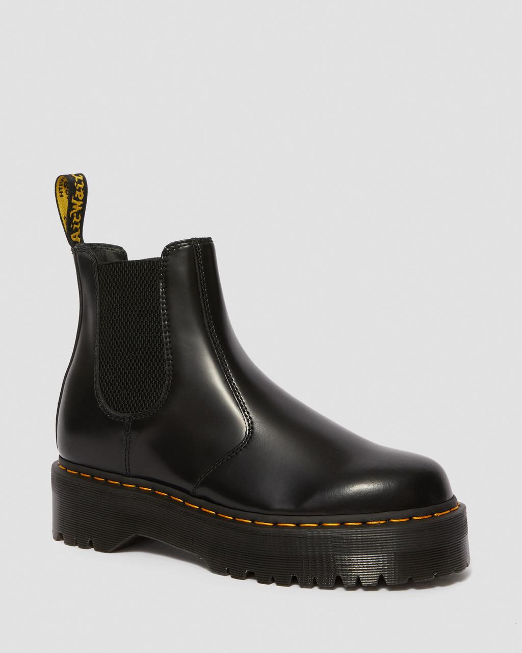 SCARPE STIVALETTI DONNA DR MARTENS 2976 QUAD 24687001 PELLE NERO ORIGINAL AI2026