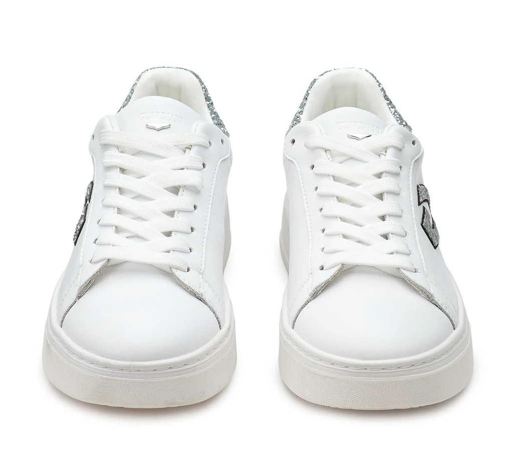 SCARPE SNEAKERS DONNA GUARDIANI NEW ERA 4311 AGW431100 PELLE BIANCO ORIGINAL2025