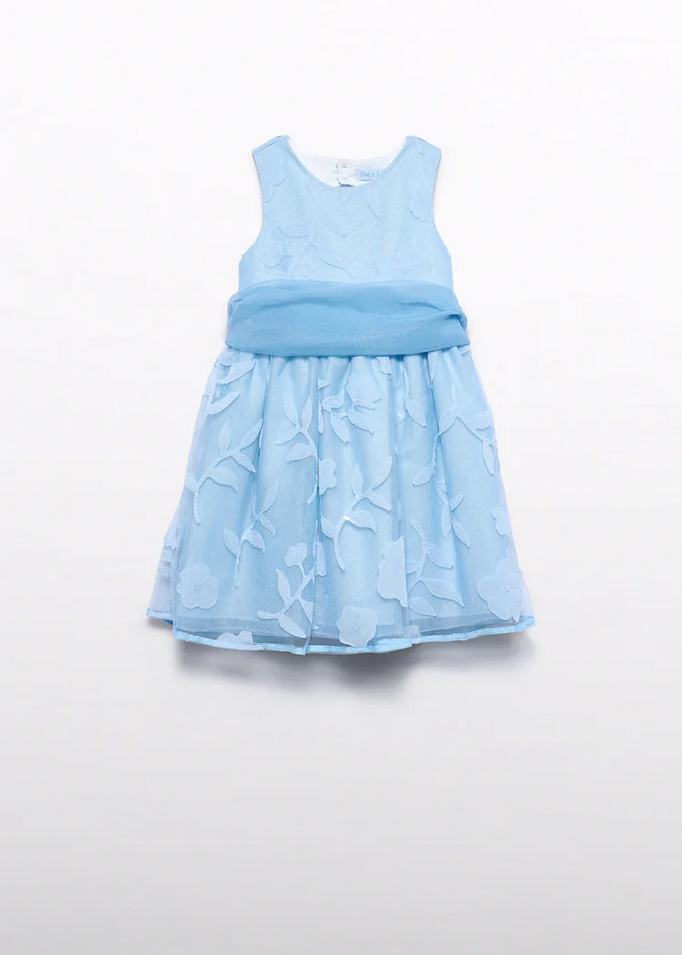 ABITO VESTITO CERIMONIA BAMBINA ABEL E LULA 5042 05042 77 BLU ORIGINALE PE 2026