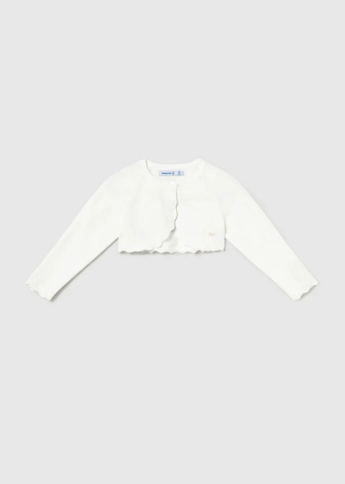 BOLERO CARDIGAN NEONATA MAYORAL 306 00306 COTONE 84 ECRU ORIGINALE PE 2026