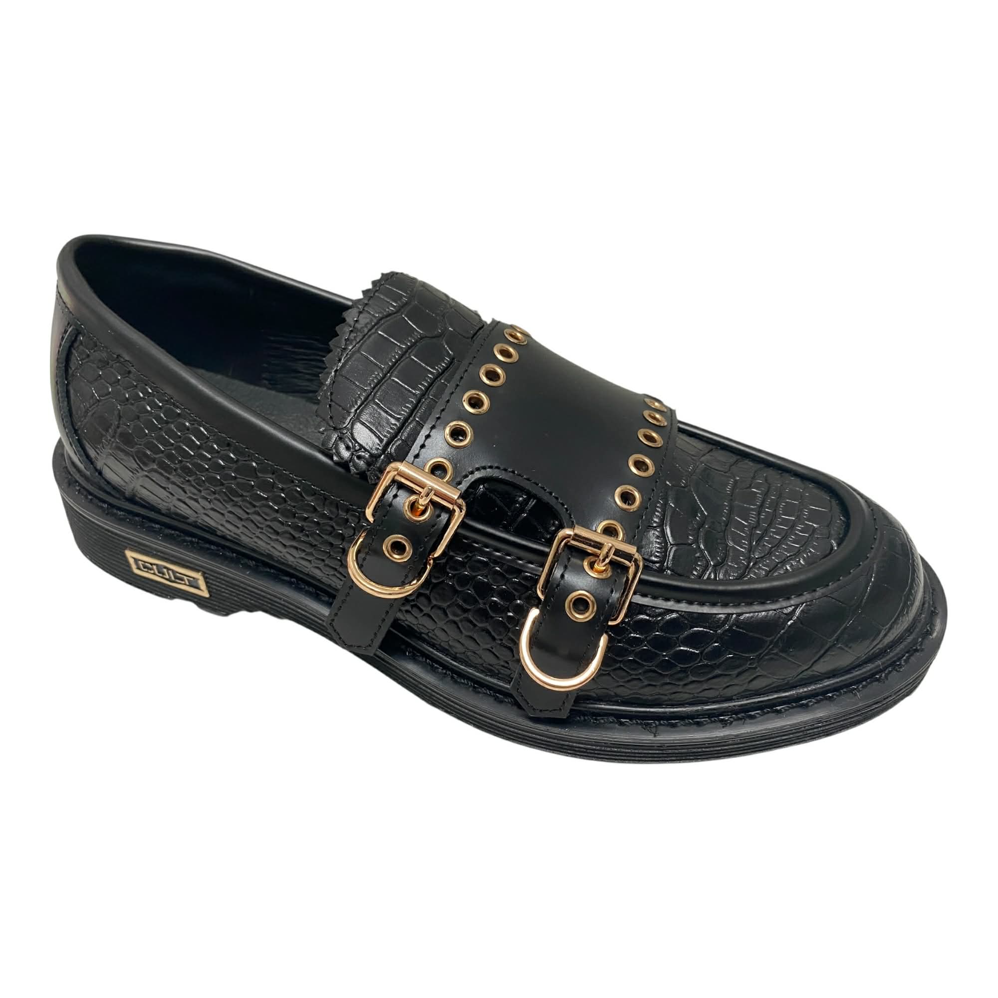 SCARPE MOCASSINO DONNA CULT SABBATH 4338 CLW433800 PELLE NERO ORIGINALE AI 2026
