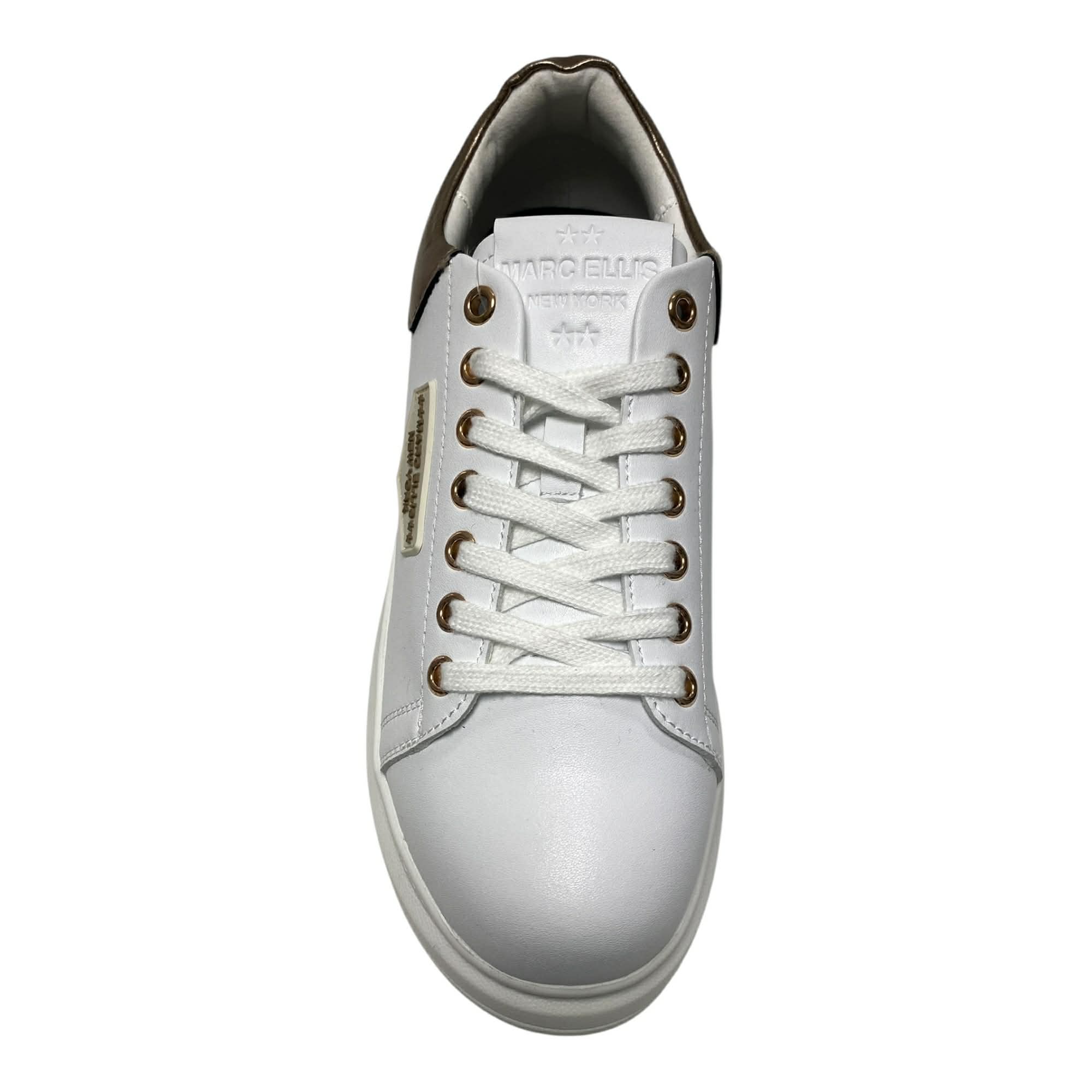 SCARPE SNEAKERS DONNA MARC ELLIS DAHILA 017 ECO PELLE BIANCO ORIGINALE PE 2026
