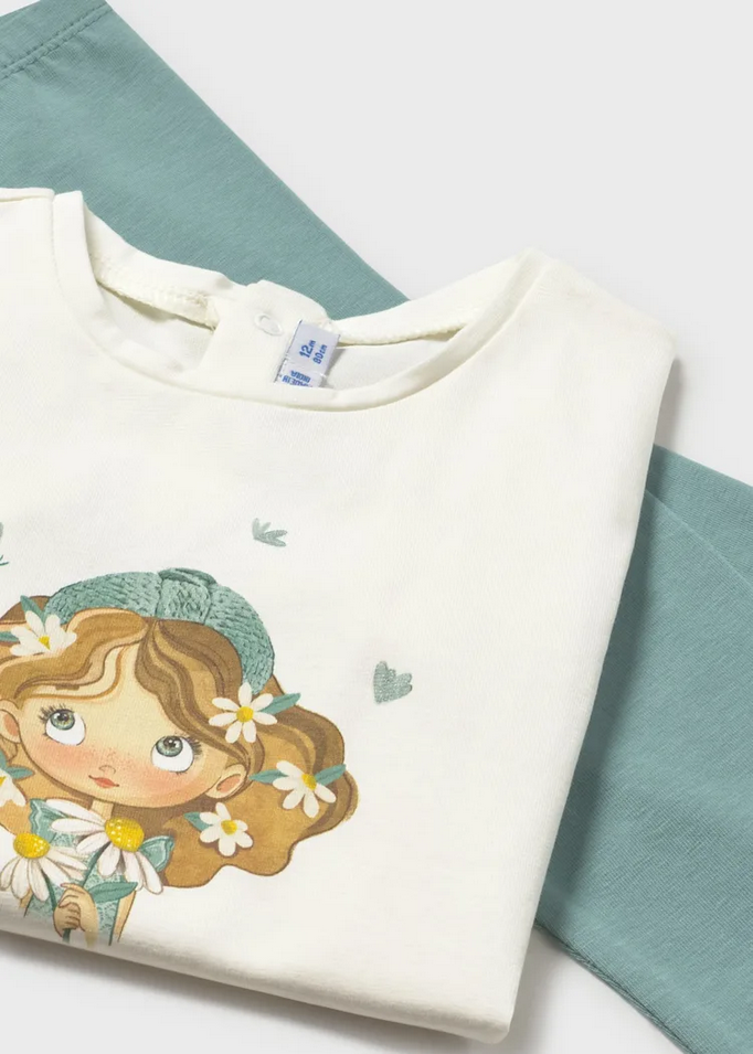 SET 3 COMPLETO TUTA TUTE NEONATA MAYORAL 1749 01749 88 VERDE ORIGINALE PE 2026