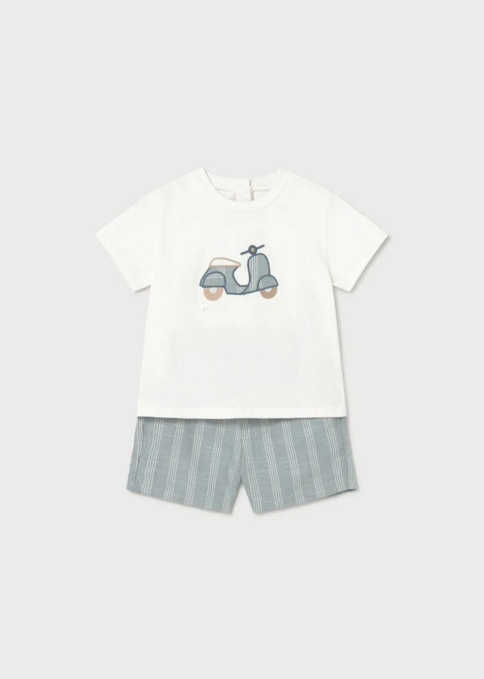 COMPLETO T SHIRT BERMUDA NEONATO MAYORAL 1227 01227 97 GRIGIO ORIGINALE PE 2026