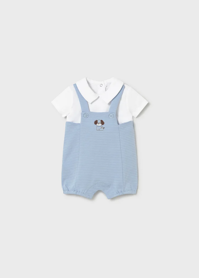 PAGLIACCETTO SALOPETTE TUTA NEONATO MAYORAL 1605 01605 66 BLU ORIGINALE PE 2026