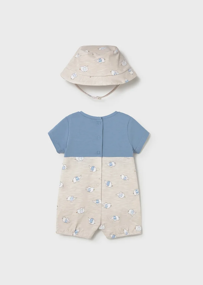 PAGLIACCETTO TUTA CAPPELLO NEONATO MAYORAL 1607 01607 10 BLU ORIGINALE PE 2026