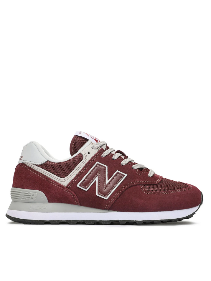 SCARPE SNEAKERS UOMO NEW BALANCE ML574EVM PELLE ROSSO ORIGINALE PE 2026
