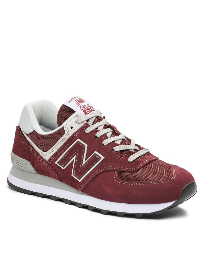 SCARPE SNEAKERS UOMO NEW BALANCE ML574EVM PELLE ROSSO ORIGINALE PE 2026