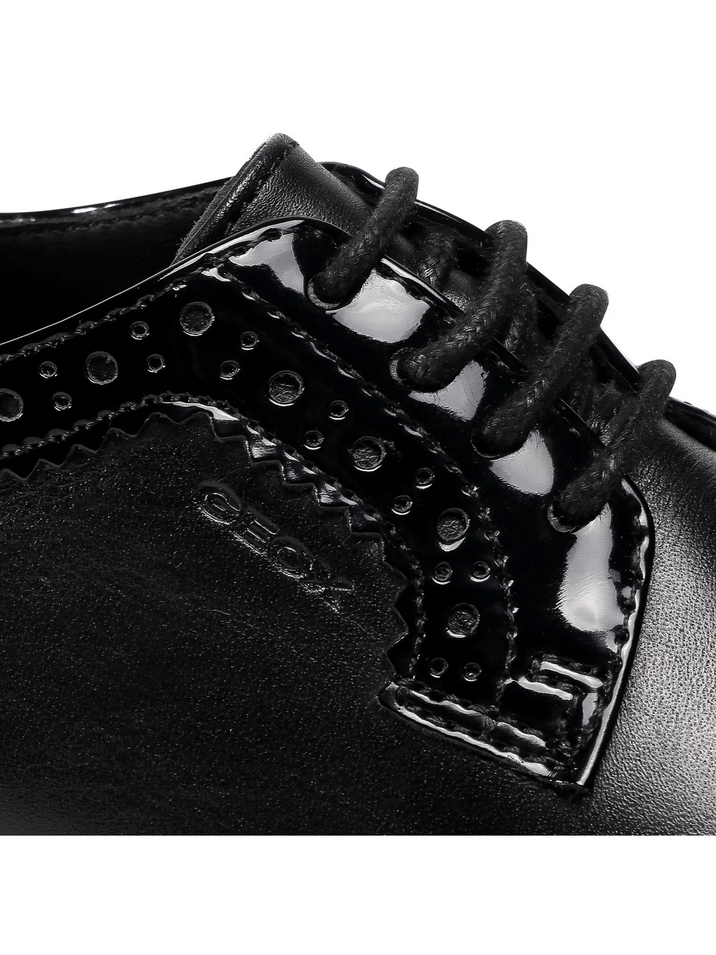 SCARPE DERBY CASUAL DONNA GEOX ARLARA D04LCI 08502 PELLE NERO ORIGINALE AI 2025