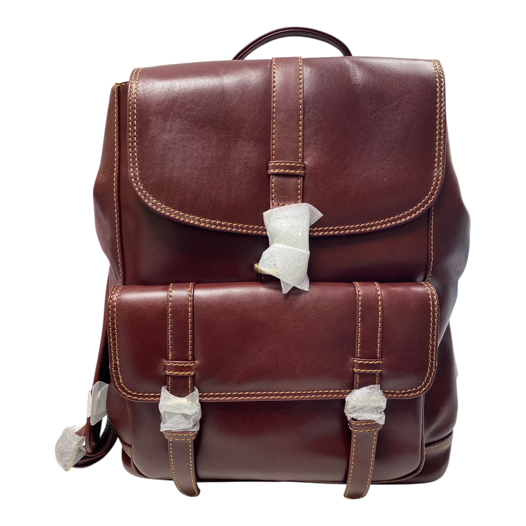 BORSA ZAINO ZAINI UOMO LAVORAZIONE ARTIGIANALE U 518S PELLE CUOIO ORIGINALE AI