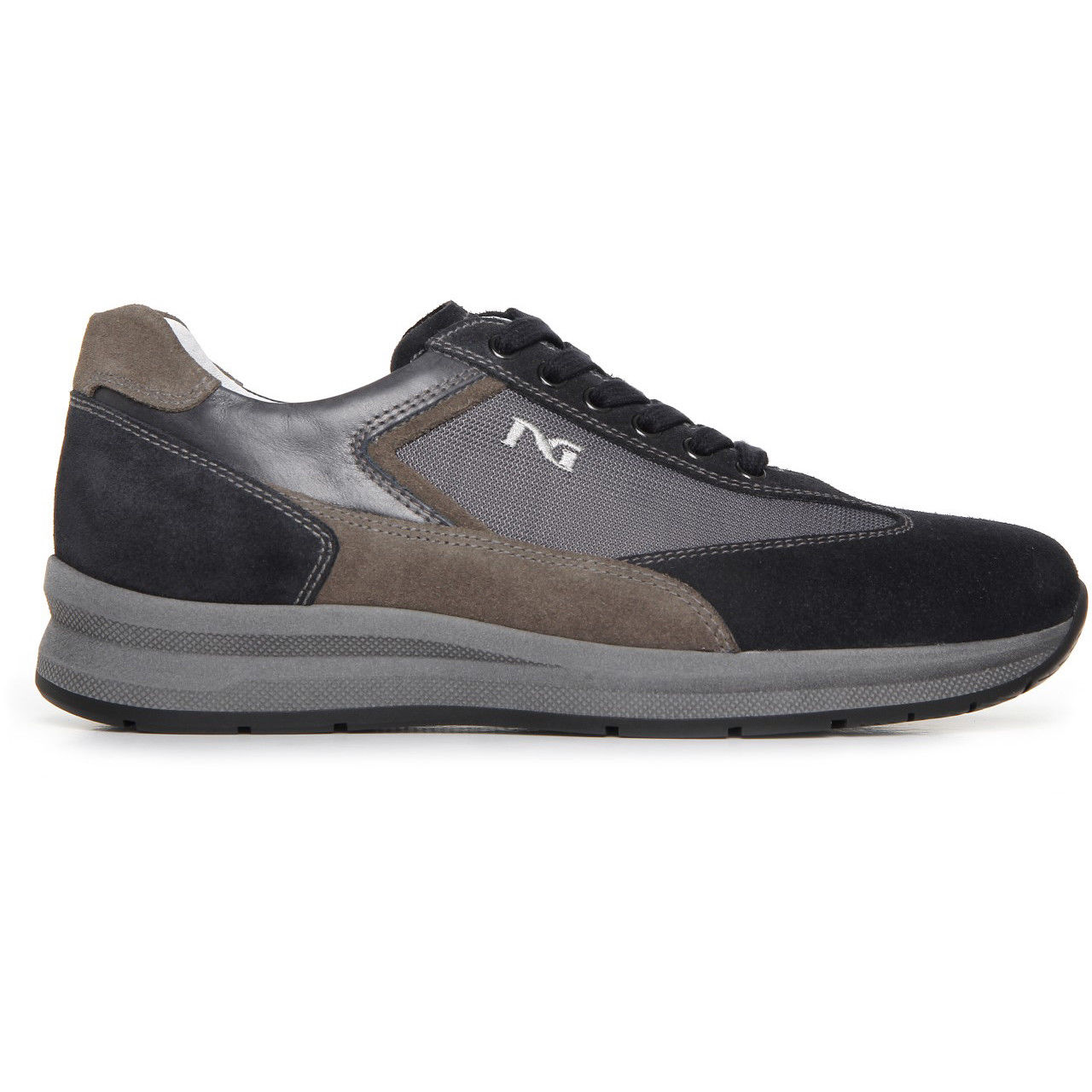 SCARPE CASUAL SNEAKERS UOMO NERO GIARDINI A705251U 200 PELLE ORIGINALE AI NEW