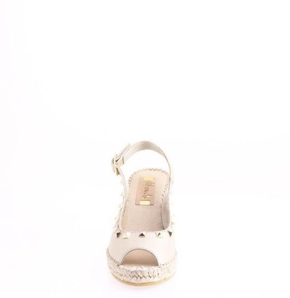 SCARPE SANDALO ZEPPA DONNA VIDORRETA 24327 SALON HEBILLA BEIGE PELLE PE