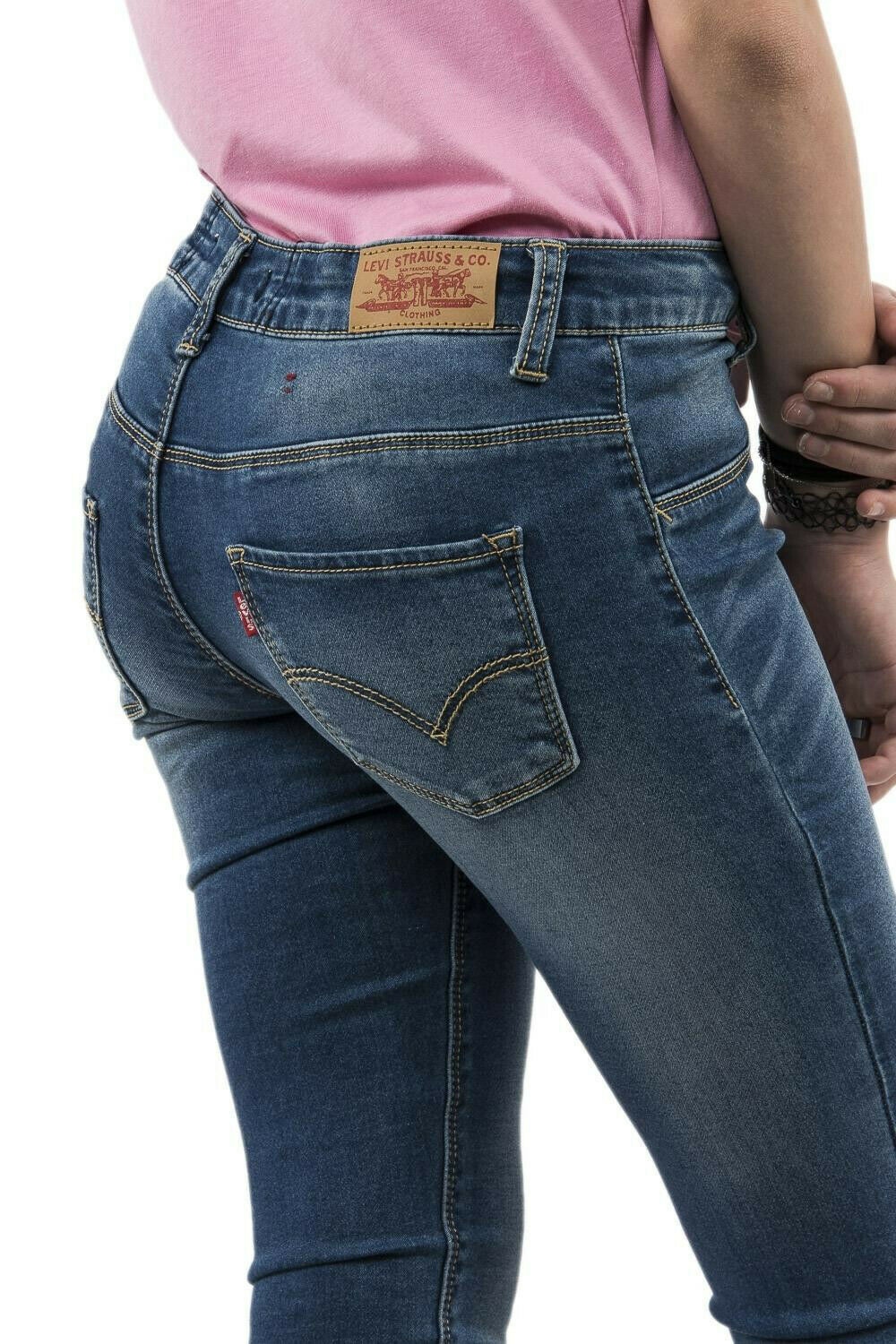 PANTALONE JEANS BAMBINA LEVI\'S ORIGINALE NN23547 PANT 710 COTONE P/E 2019 NUOVO