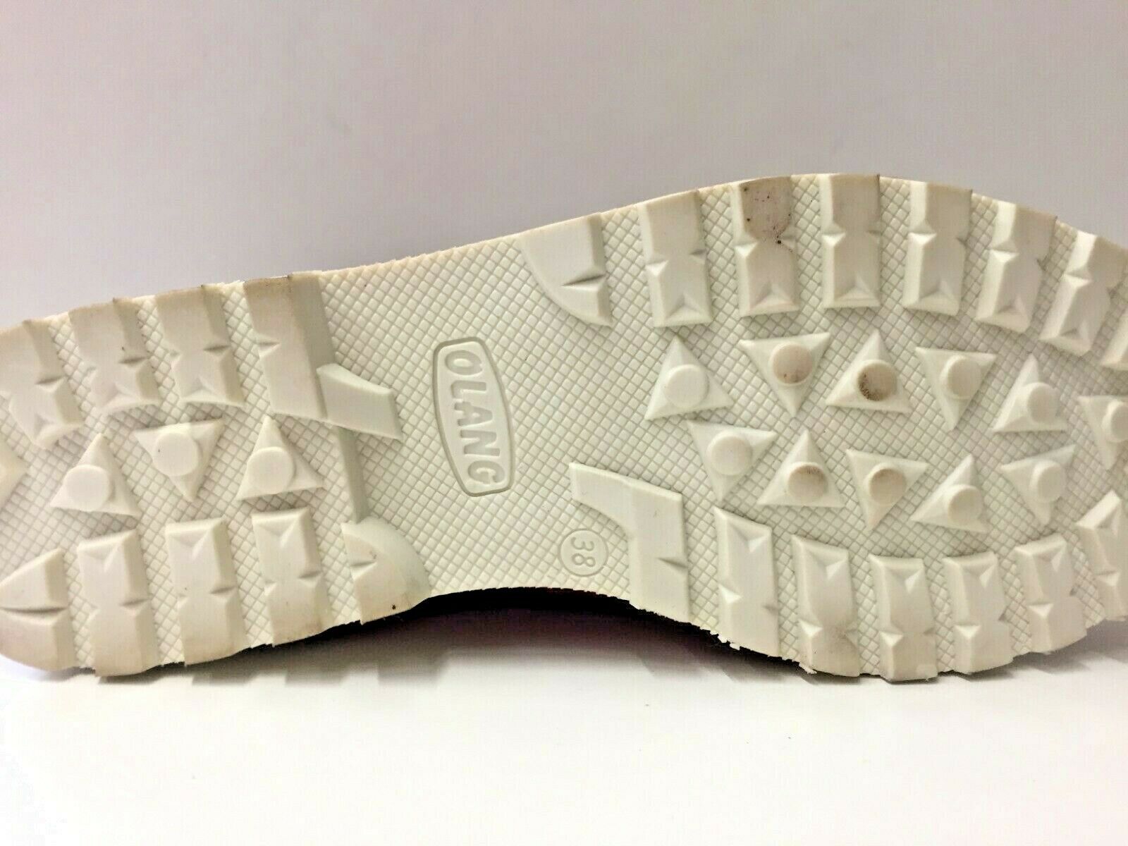 SCARPE SCARPONI UNISEX OLANG MERANO WINTHERM BTX 815 ROSSO PELLE ORIGINALE AI