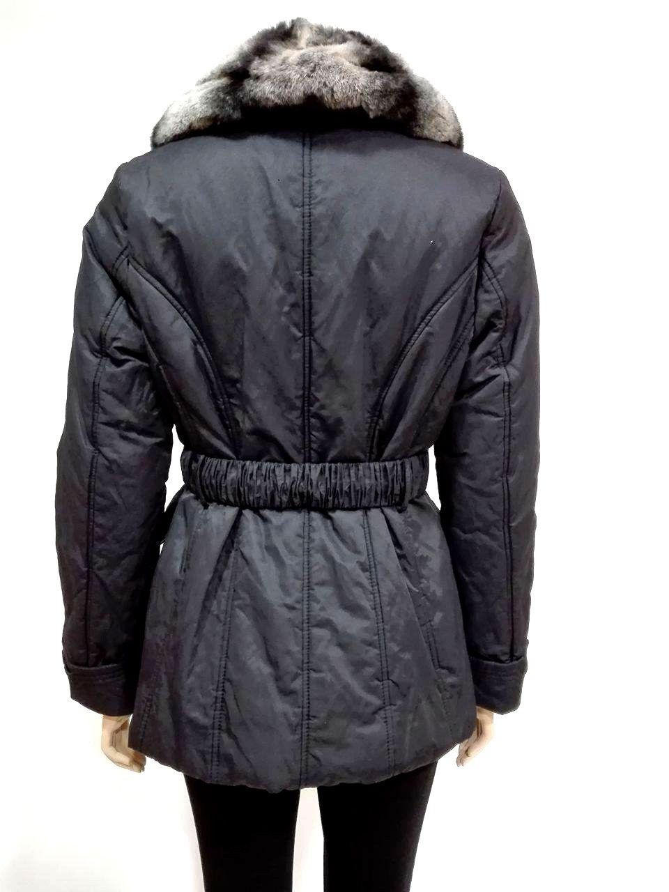 GIUBBINO PELLICCIA DONNA CORTE DEI GONZAGA 0150 SPOR LAPIN NERO AI NUOVO