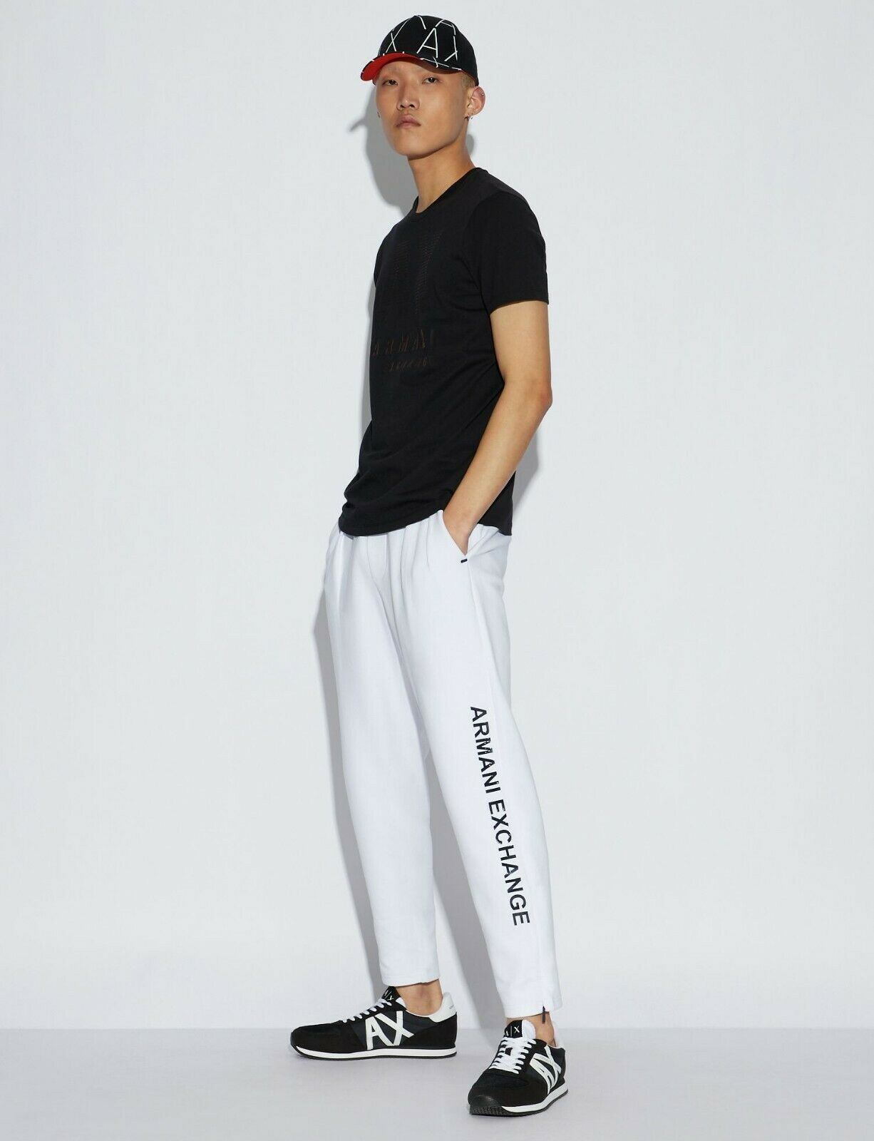 MAGLIE T-SHIRT UOMO AX ARMANI EXCHANGE ORIGINALE 3GZTFB ZJH4Z COTONE PE 2019