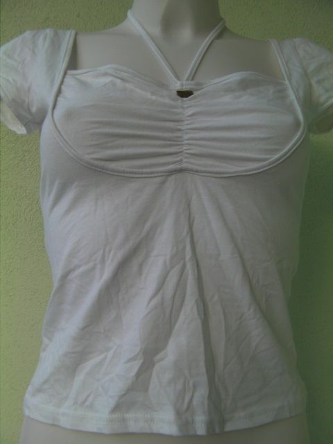 MAGLIA DONNA LOUISE FD ORIGINALE M BIANCO COTONE MAGLIETTA T-SHIRT WOMAN USATO