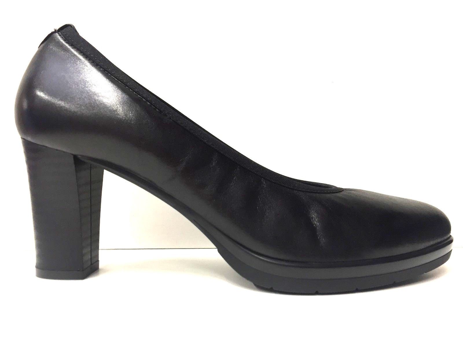SCARPE DECOLTE' TACCO DONNA VERNISSAGE ORIGINALE 7073 PELLE SHOES A/I NEW