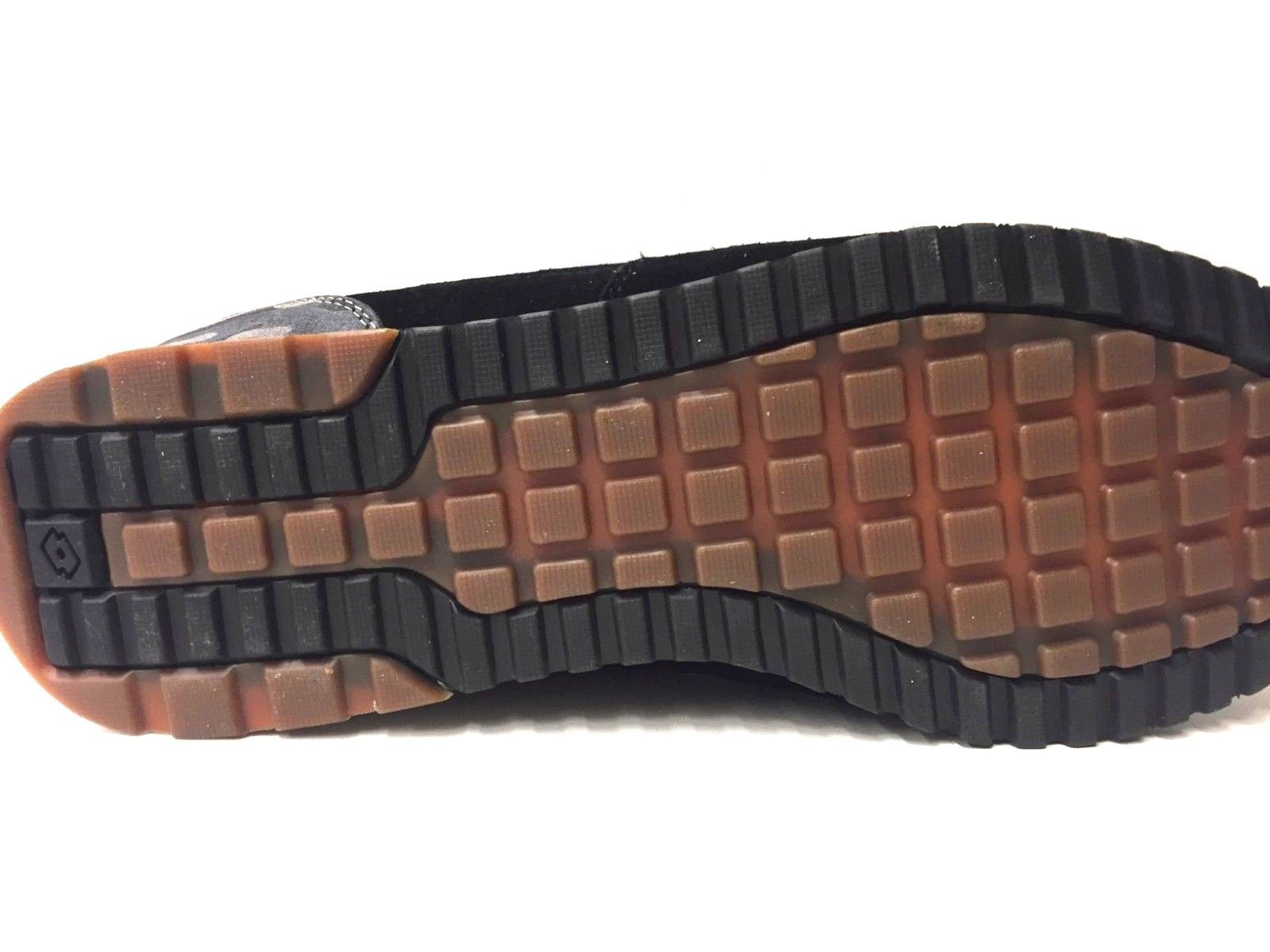 SCARPE SNEAKERS UOMO LOTTO LEGGENDA TOKYO T0837 BLACK CAMOUFLAGE GREY PELLE AI