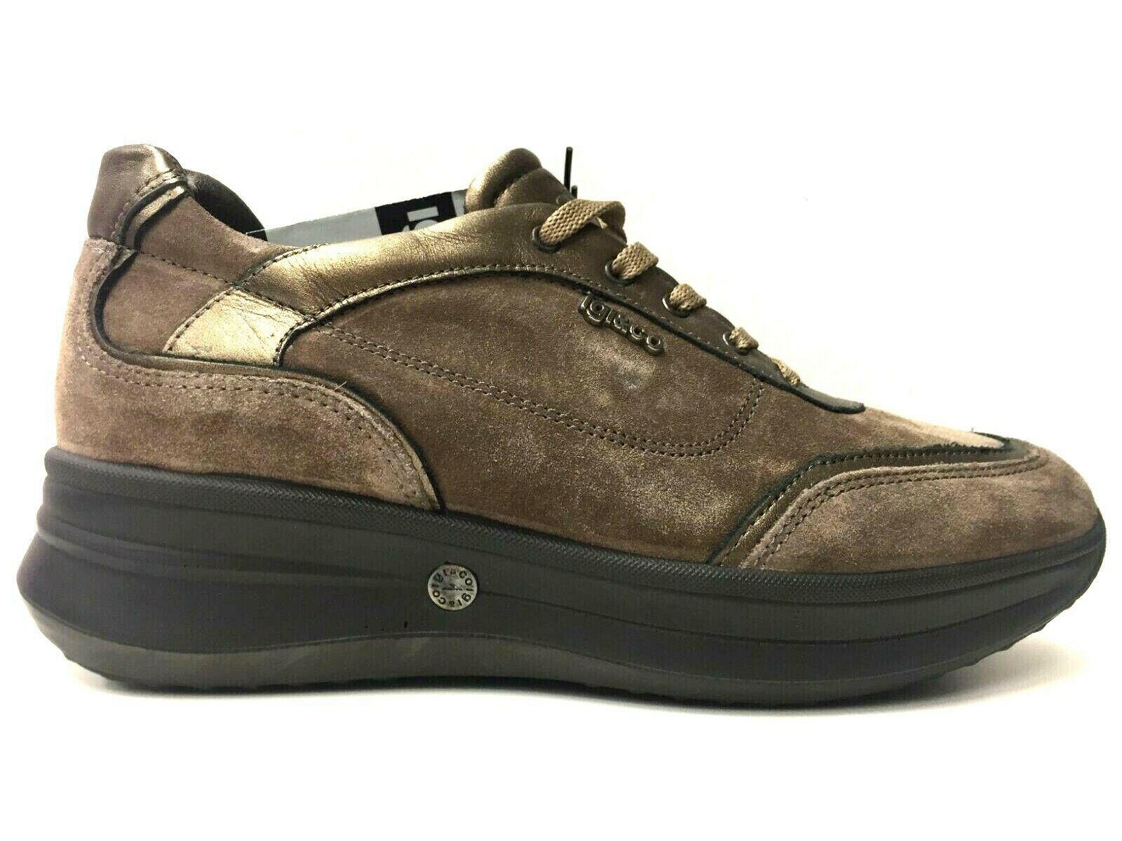 SCARPE SNEAKERS CASUAL DONNA IGI E CO IGIECO ORIGINALE 78264 PELLE AI NEW