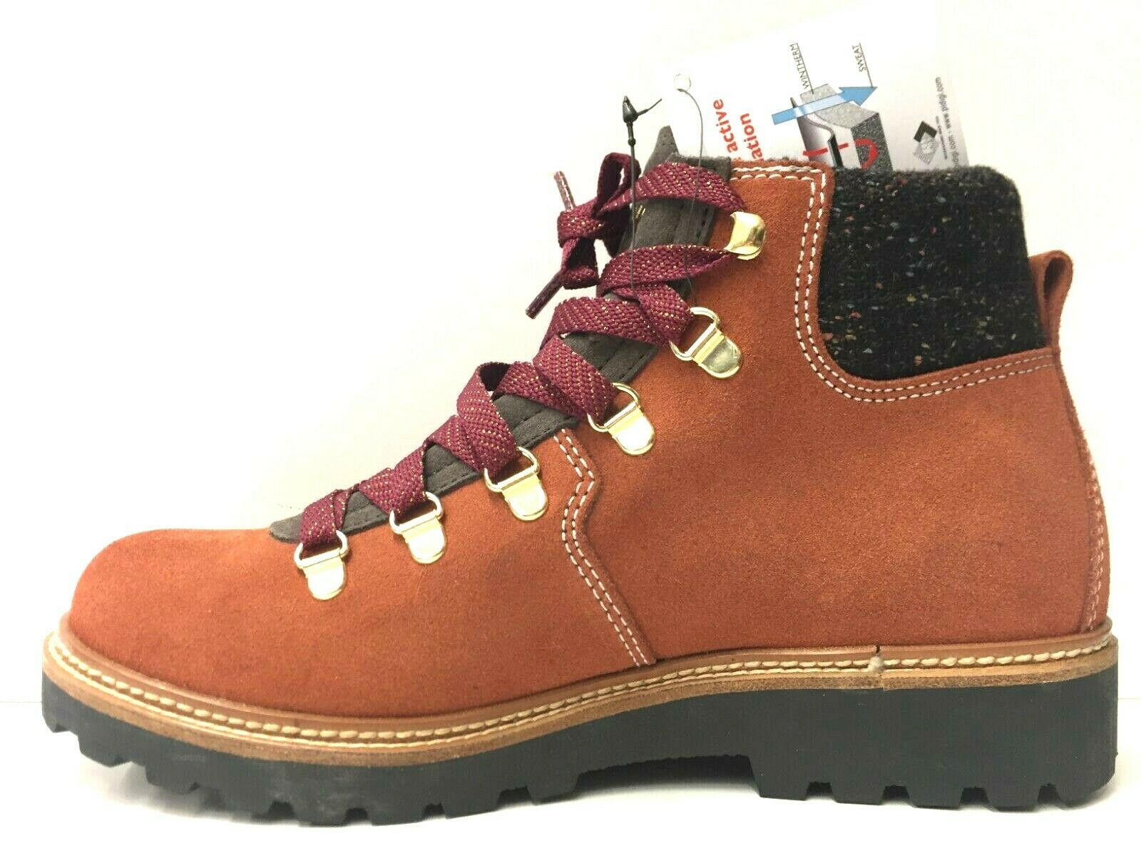 SCARPE SCARPONI UNISEX OLANG MERANO WINTHERM BTX 896 MATTONE PELLE AI NUOVO