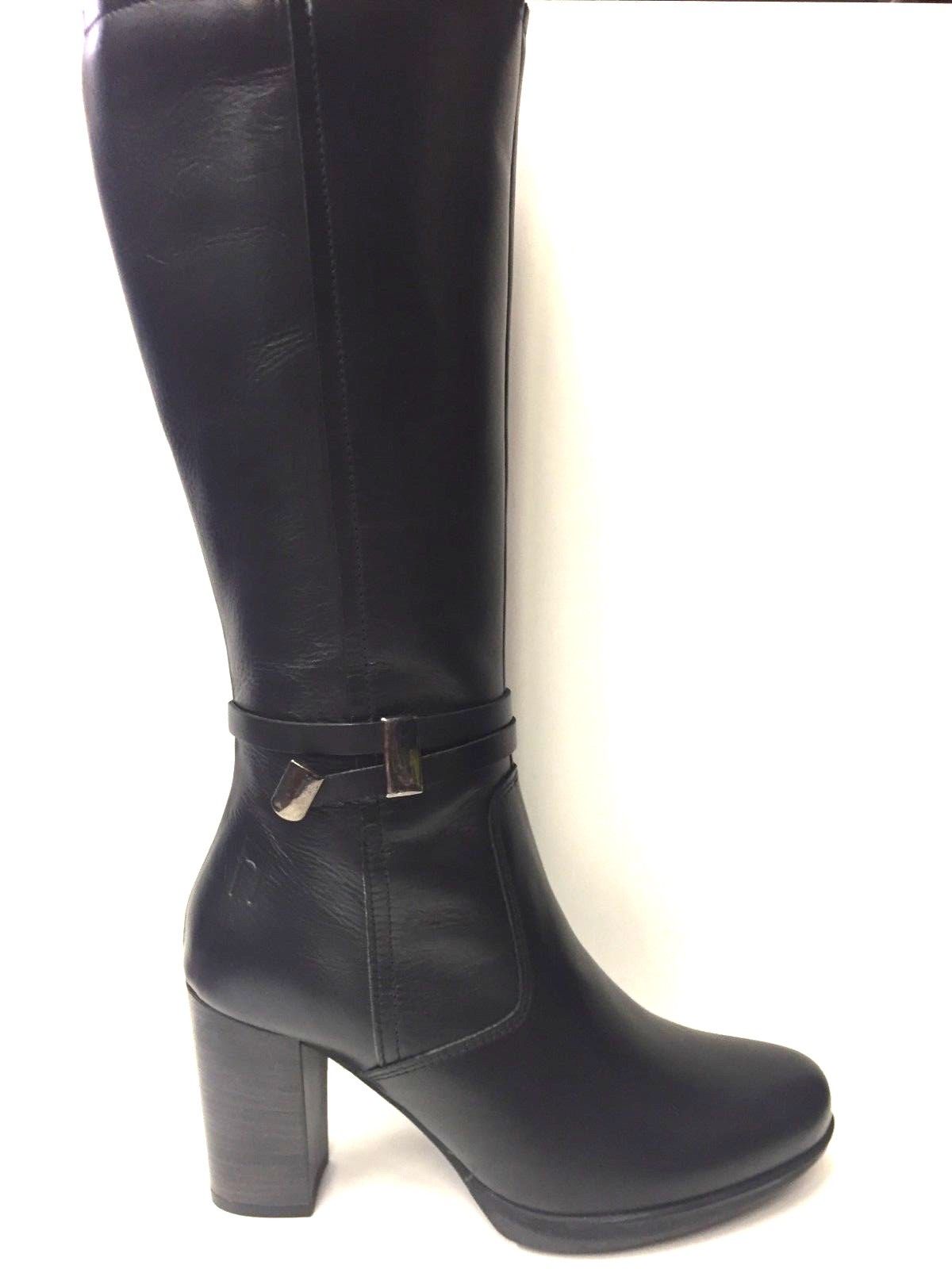 SCARPE STIVALE STIVALI TRONCHETTO ALTO DONNA AGORA\' ORIGINAL 59121 PELLE A/I NEW