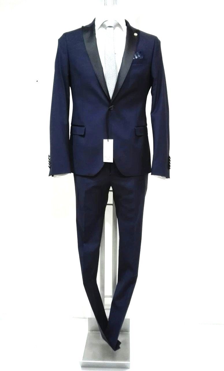 ABITO VESTITO GIACCA CERIMONIA SPOSO UOMO MANUEL RITZ 2430AR3249 181009 BLU PE