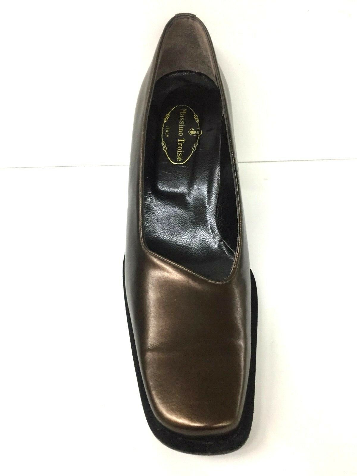 SCARPE DECOLTE SANDALO DONNA MASSIMO TROISE ORIGINALE 125 PELLE TACCO AI NEW