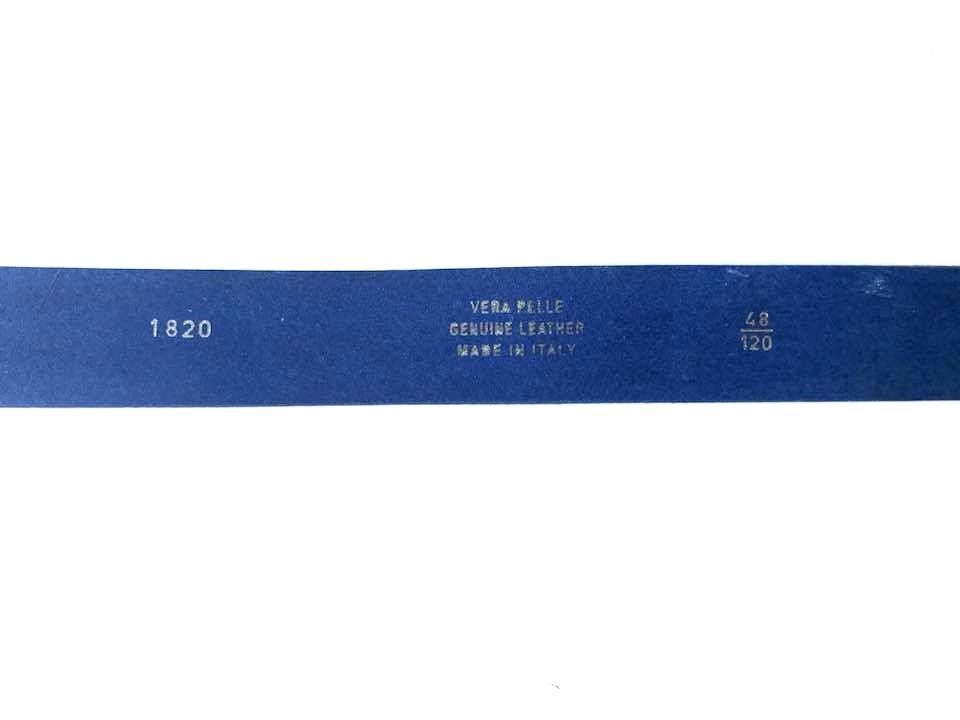 CINTA CINTURA CINTURE UOMO ARTIGIANALE VERA PELLE VEGETALE FIBBIA 1820 NUOVO