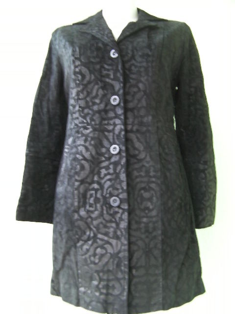 CAPPOTTO DONNA LILIANA ORIGINALE 42 NERO PELLE LEATHER JACKET WOMAN GIACCA USATO