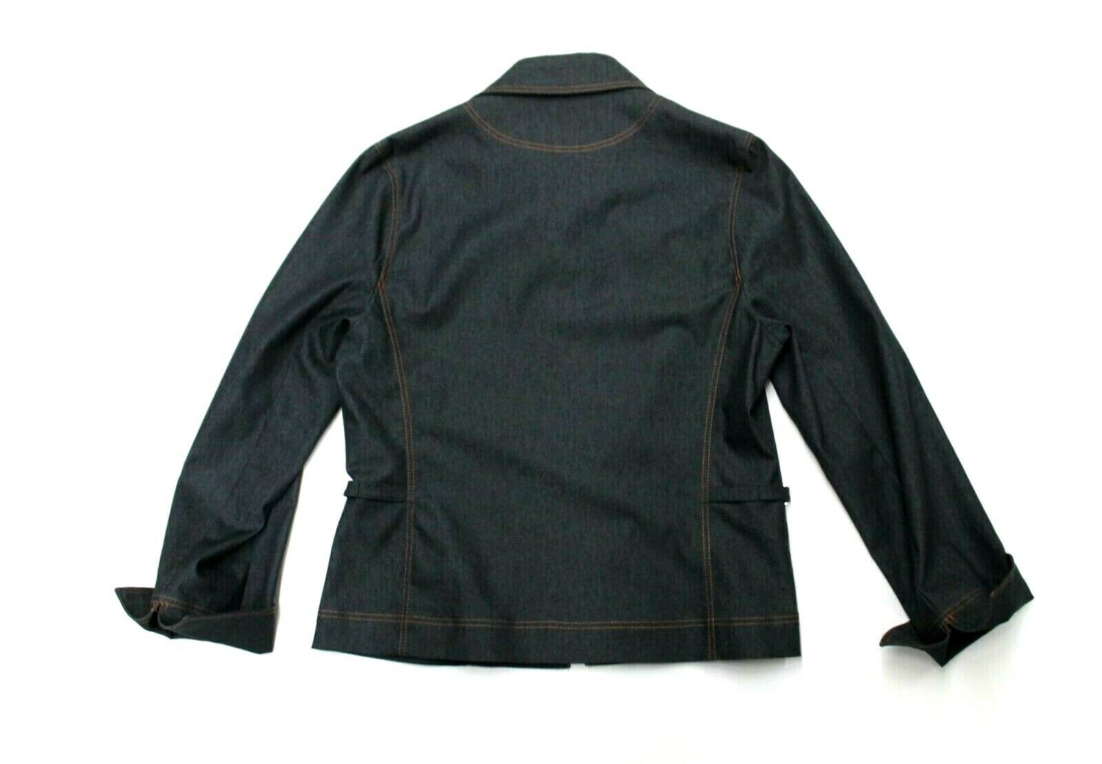 GIUBBINO GIUBBOTTO JEANS DONNA DIANA GALLESI ORIGINAL 0449R0635J BLU COTONE PE