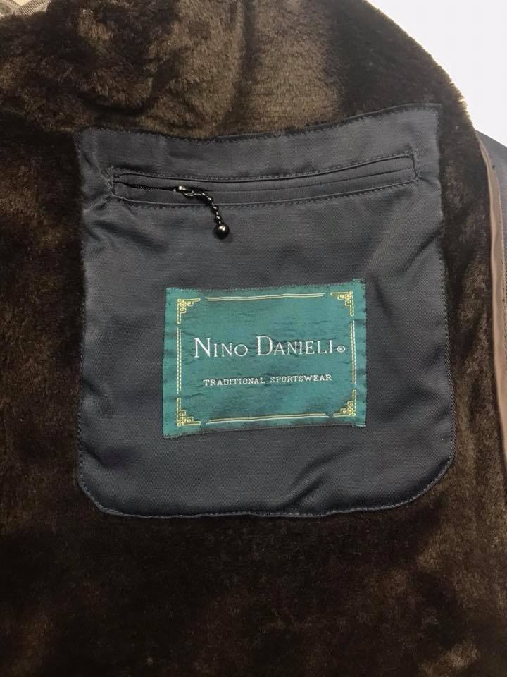 TRENCH IMPERMEABILE GIACCONE UOMO NINO DANIELI ORIGINALE 48 BLU CAPPOTTO MAN NEW