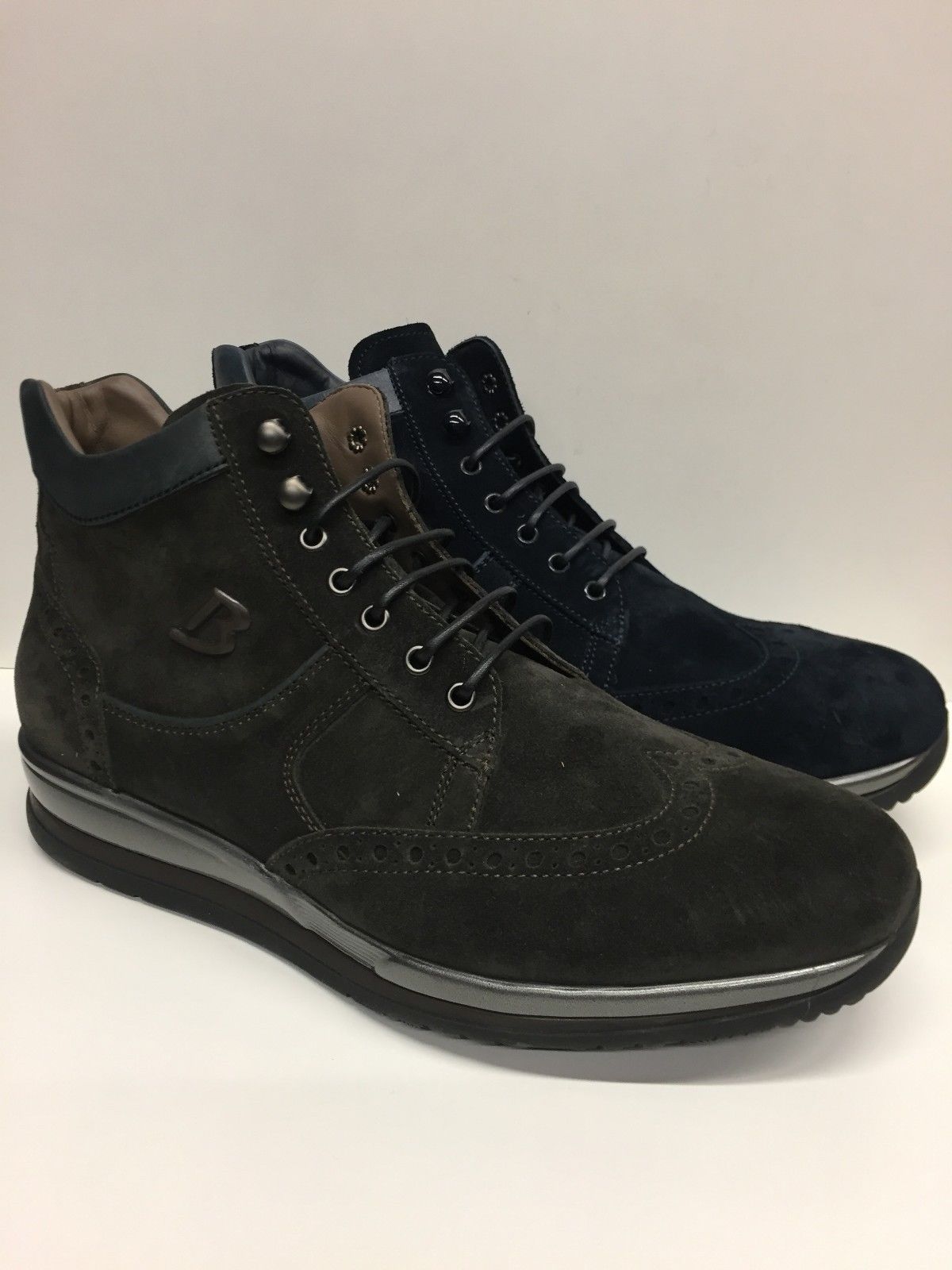 SCARPE CASUAL INGLESE UOMO BARRACUDA ORIGINALI BU2120B PELLE SHOES NUOVO