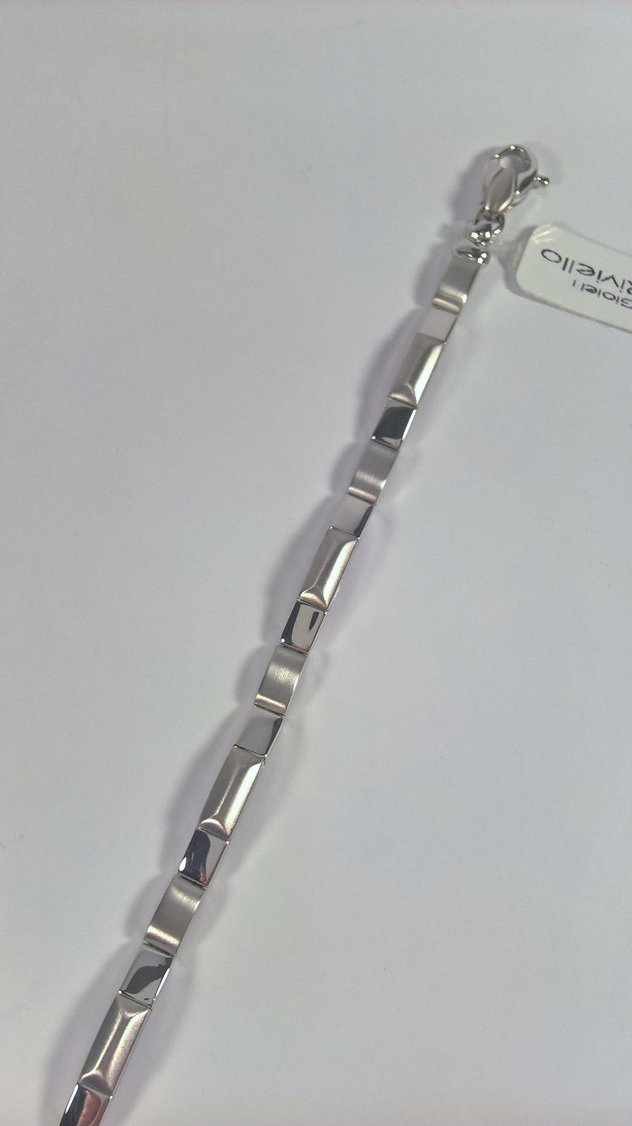 BRACCIALE MAN ORO 750 RIVIELLO ORIGINALE 17,2 gr LUCIDO SATINATO BRACELET GOLD