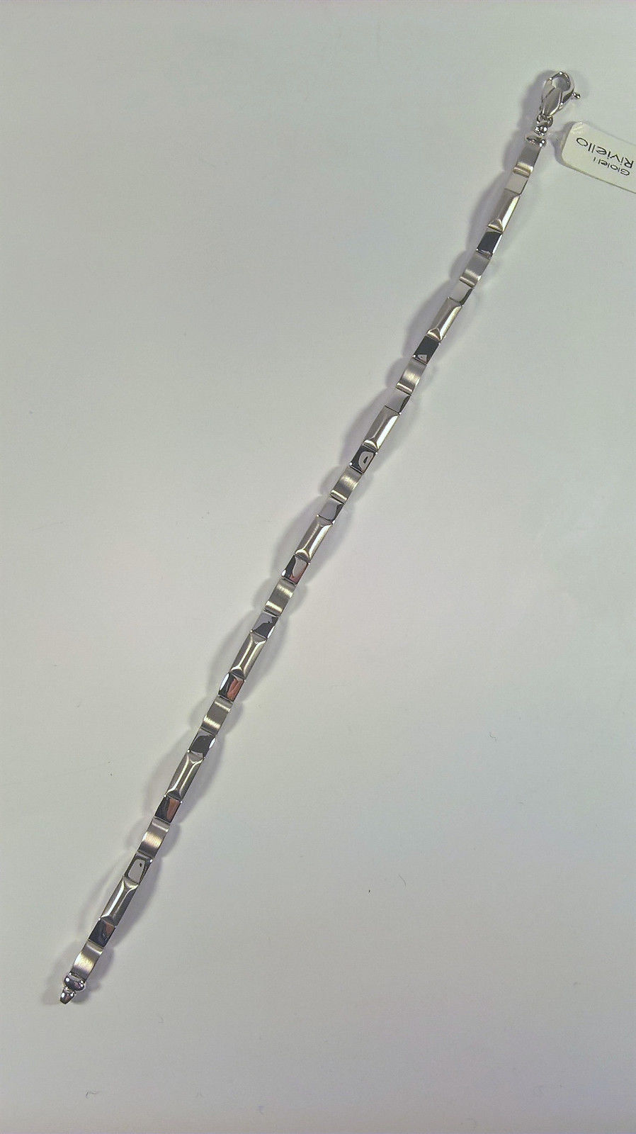 BRACCIALE MAN ORO 750 RIVIELLO ORIGINALE 17,2 gr LUCIDO SATINATO BRACELET GOLD