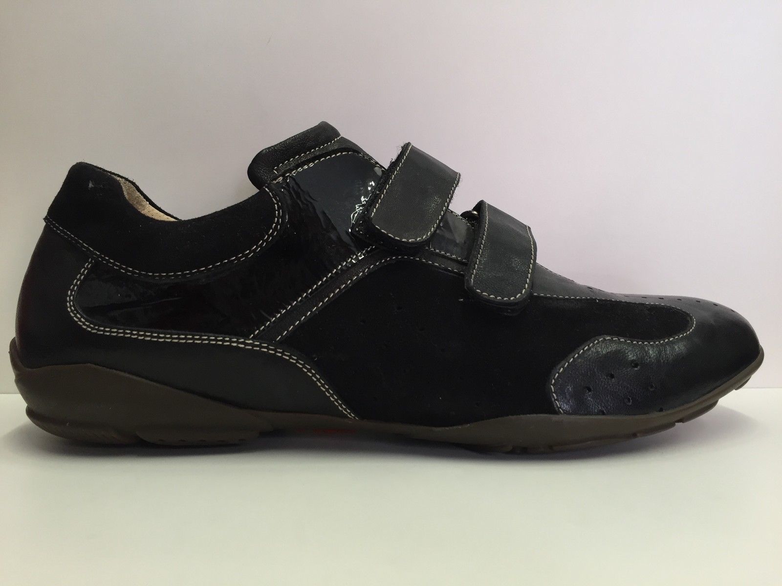 SCARPE CASUAL UOMO LION ORIGINAL DERBY 5472 NERO PELLE LEATHER SHOES BOY STRAPPI