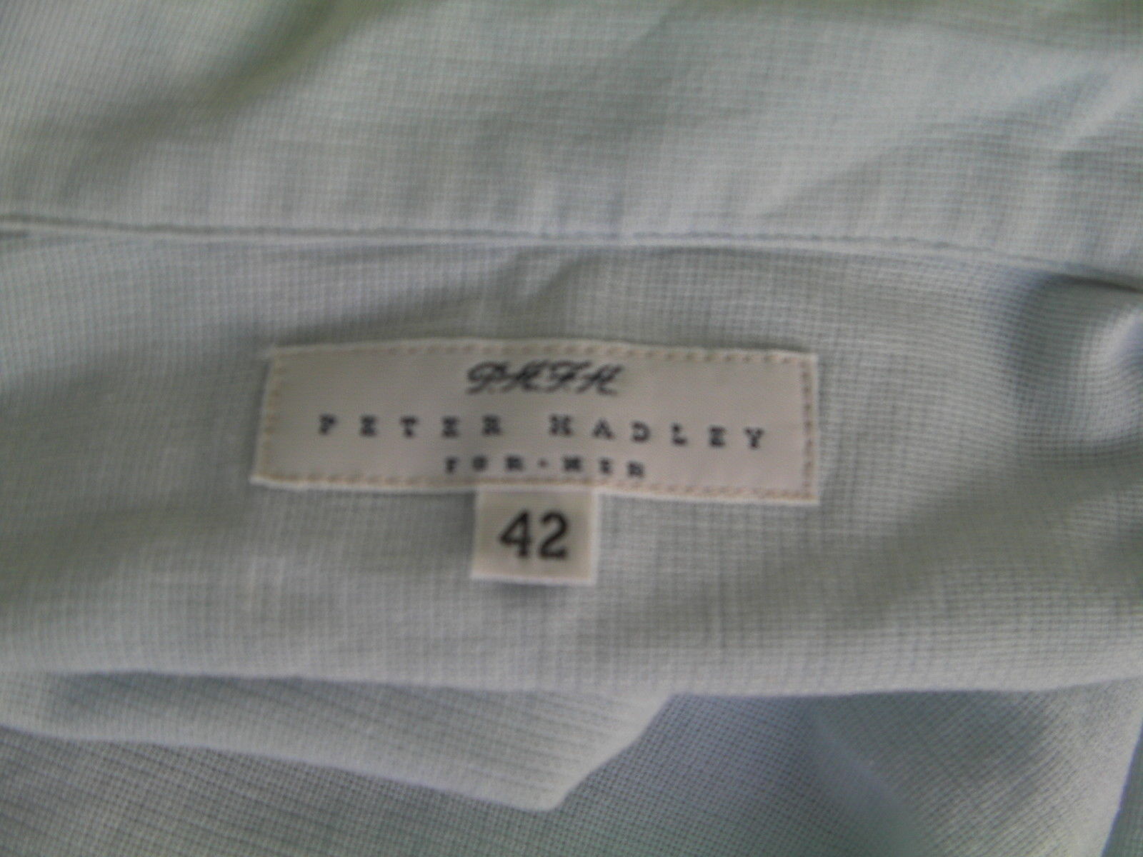 CAMICIA DONNA PETER HADLEY ORIGINALE 42 CELESTE COTONE SHIRT WOMAN COTTON USATO