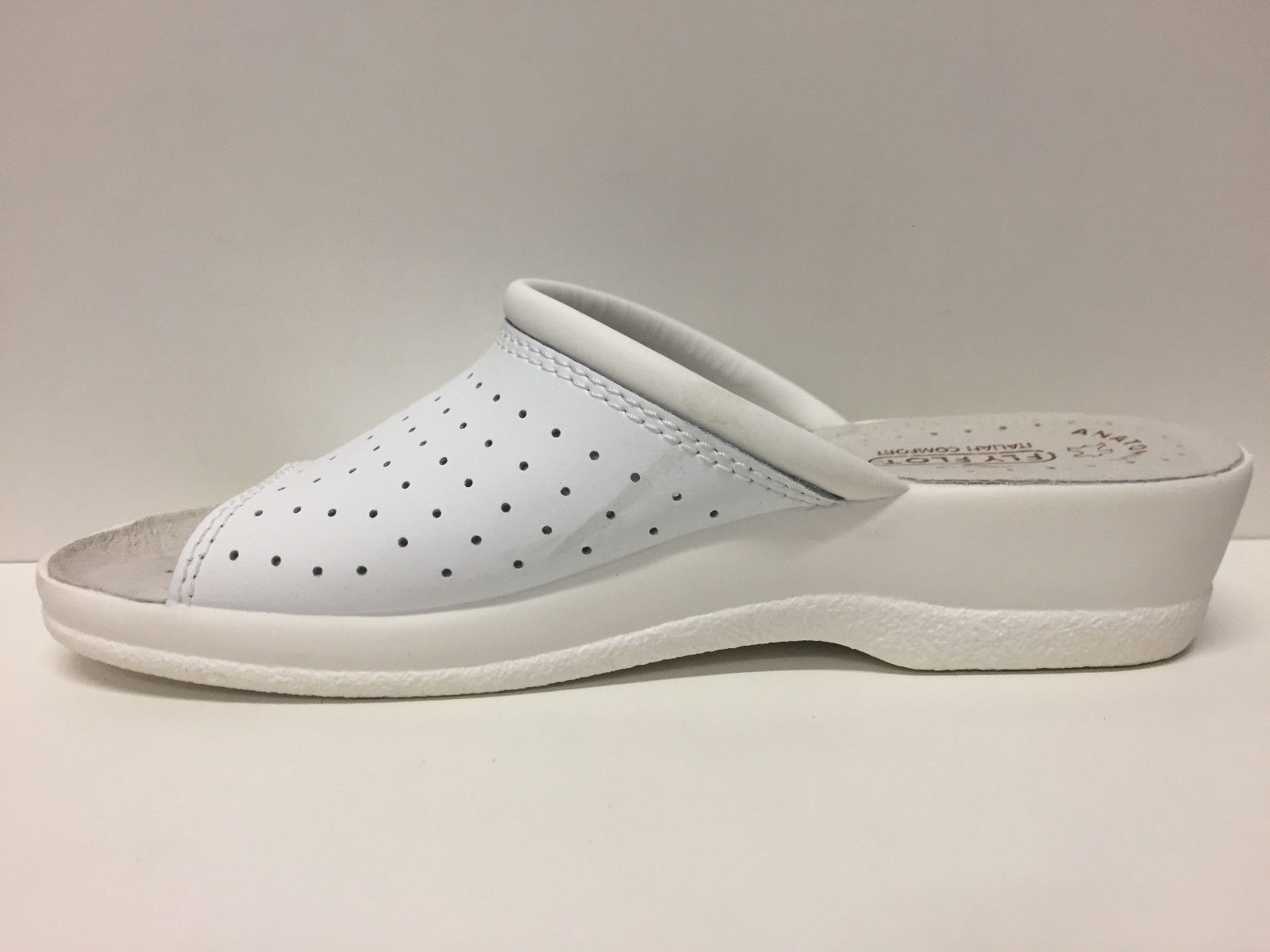 SCARPE CIABATTE DONNA FLYFLOT ORIGINALI 24314 PELLE SHOES SLIPPERS PANTOFOLE NEW