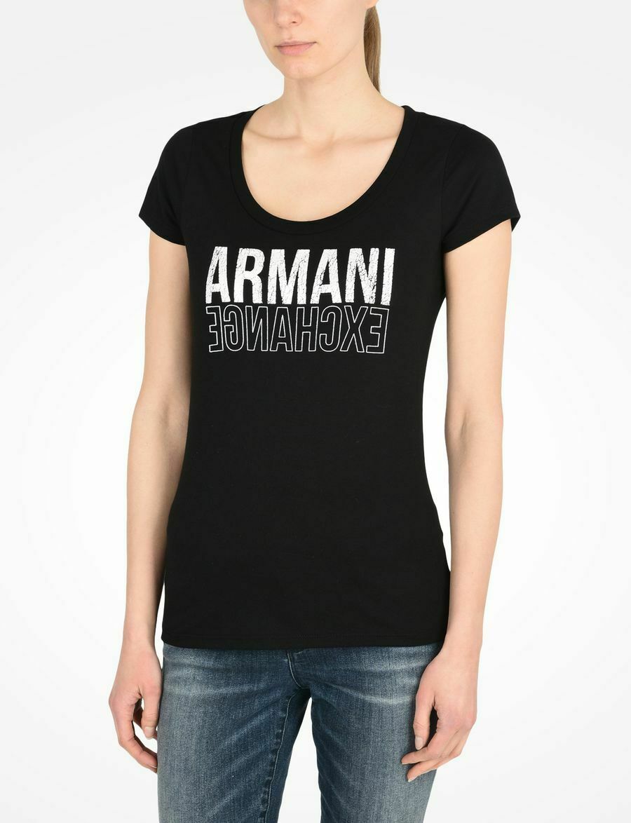 MAGLIA T-SHIRT DONNA AX ARMANI EXCHANGE ORIGINAL 8NYT77 Y8A6Z COTONE PE 2019