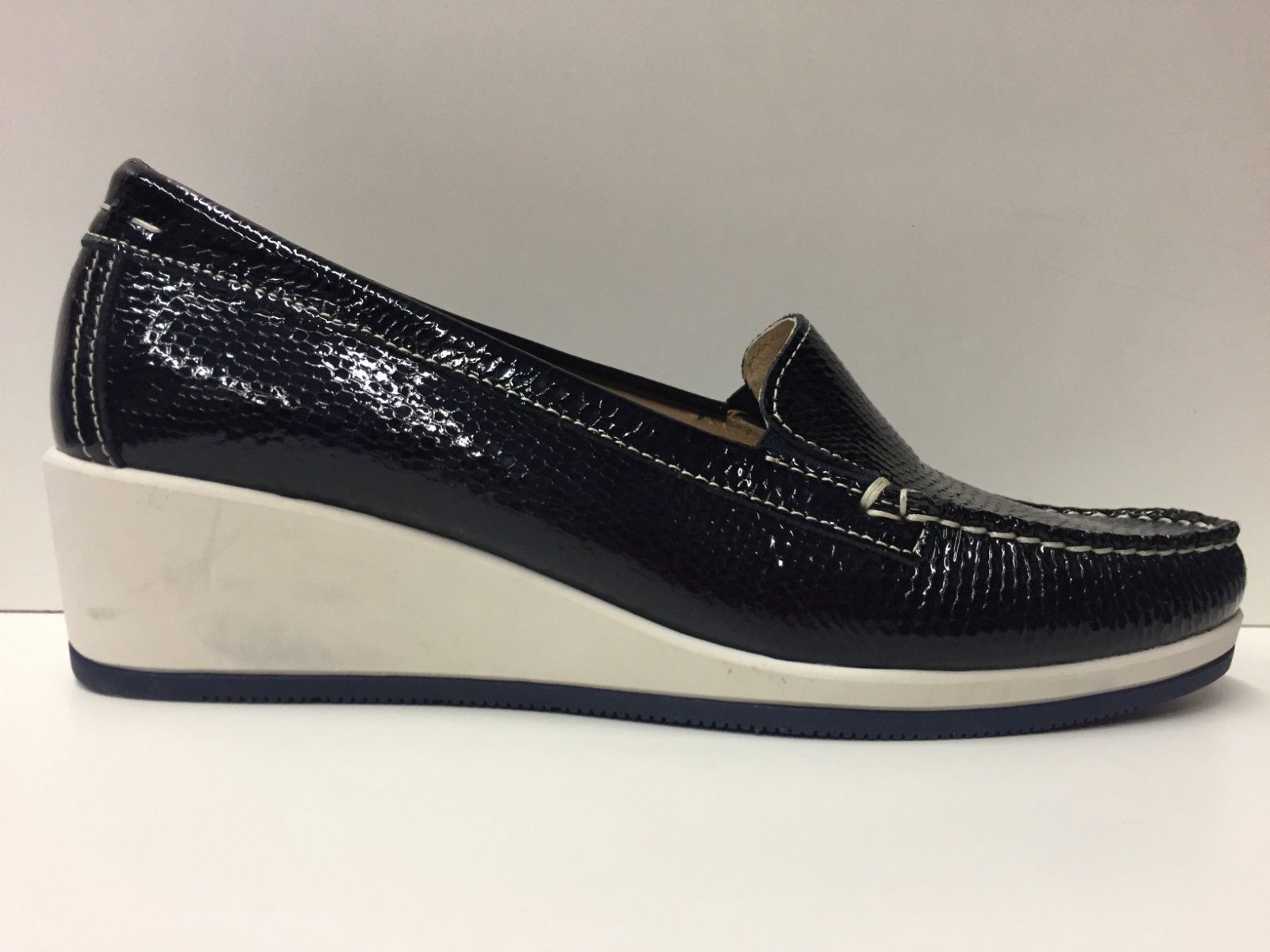 SCARPE MOCASSINO CASUAL DONNA CINZIA SOFT ORIGINALE 26 PELLE P/E 2018 NEW