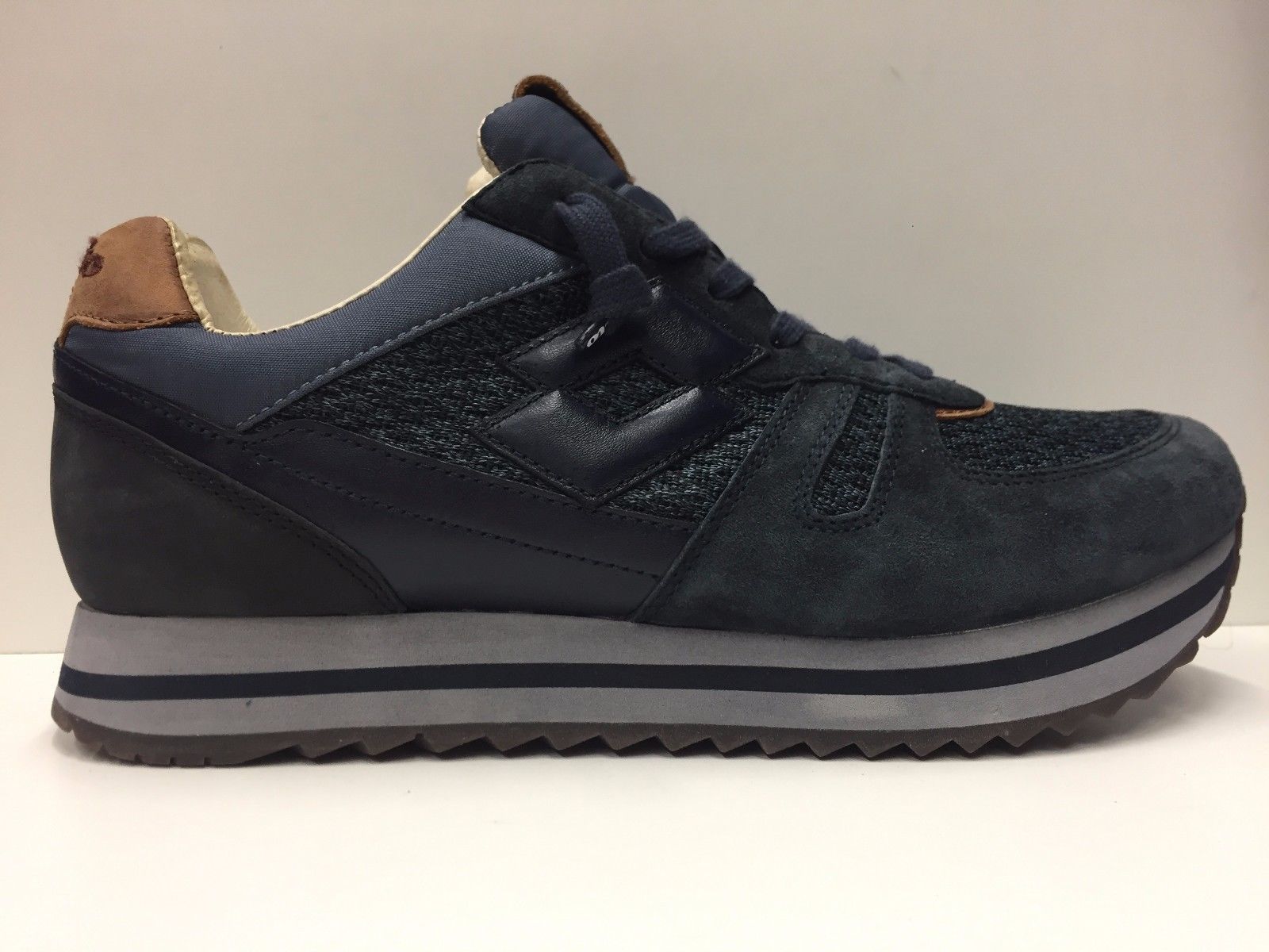 SCARPE SNEAKERS CASUAL UOMO LOTTO LEGGENDA RHAZHE T0830 PELLE AI ORIGINALE