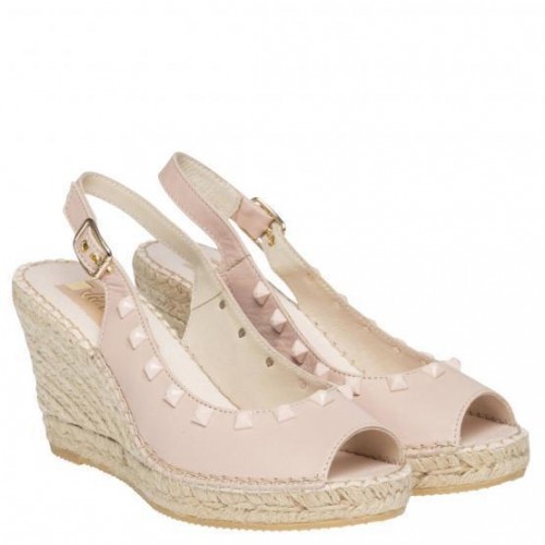 SCARPE SANDALO ZEPPA DONNA VIDORRETA 24327 SALON HEBILLA BEIGE PELLE PE