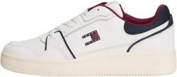 SCARPE SNEAKERS UOMO TOMMY JEANS EM0EM01612 PELLE BIANCO ORI