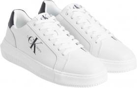 SCARPE SNEAKERS UOMO CALVIN KLEIN JEANS YM0YM00681 PELLE BIANCO ORIGINAL PE 2025