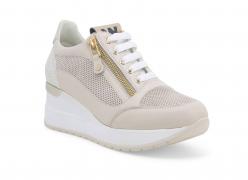 SCARPE SNEAKERS DONNA WALK MELLUSO R20444 PELLE BEIGE ORIGIN