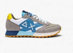 SCARPE SNEAKERS UOMO SUN68 JAKI BICOLOR Z34112 PELLE 0601 GR