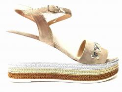 SCARPE SANDALO SANDALI ZEPPA DONNA MELLUSO MS832 PELLE BEIGE