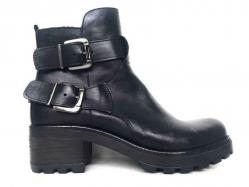 SCARPE TRONCHETTO STIVALETTO DONNA MONICA BELLA 1954 PELLE N