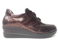 SCARPE SNEAKERS CASUAL DONNA WALK MELLUSO MEL135 PELLE BORDO