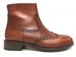 SCARPE STIVALI STIVALETTO DONNA CALPIERRE DT168 MARRONE PELL